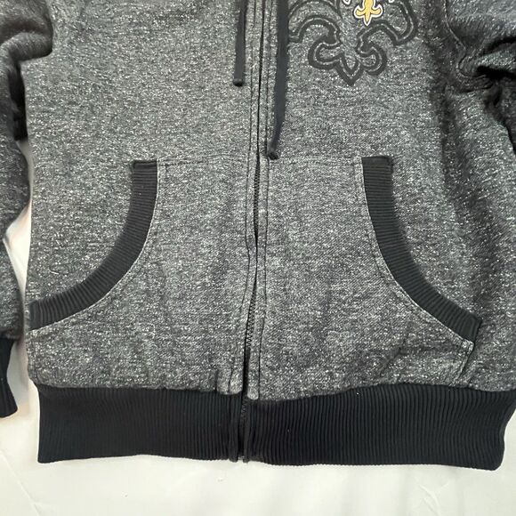 NFL Pro Line New Orleans Saints Football Hoodie Sherpa Sweatshirt Men's Medium - Picture 4 of 13